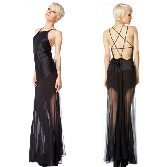 UNIF Ritual Pentagram maxi halter neck dress - Picture 1 of 10